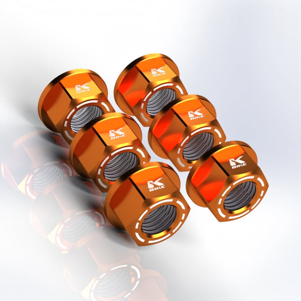 KBIKE Kit 6 nuts M10x1 KB12