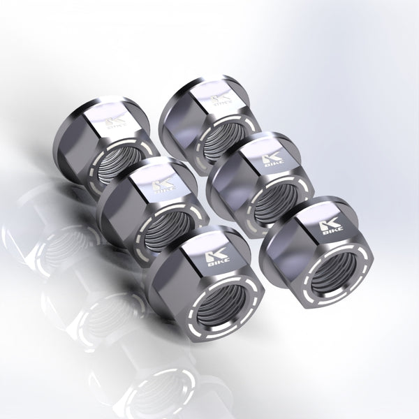 KBIKE Kit 6 nuts M10x1 KB12