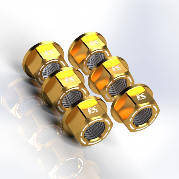KBIKE Kit 6 nuts M10x1.25 KB14