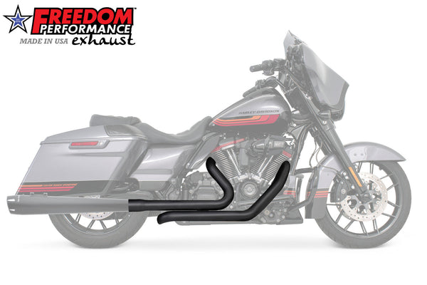 Freedom Performance HARLEY TOURING RIGHT SIDE TUCK & UNDER TRUE-DUAL HEADERS Fits '95-Present