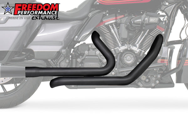 Freedom Performance HARLEY TOURING RIGHT SIDE TUCK & UNDER TRUE-DUAL HEADERS Fits '95-Present