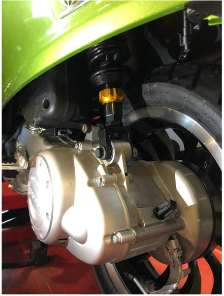 Shock Absorber ZELIONI "Black Edition" rear for Vespa Primavera/Sprint 50ccm 2T/4T ZELSPR06