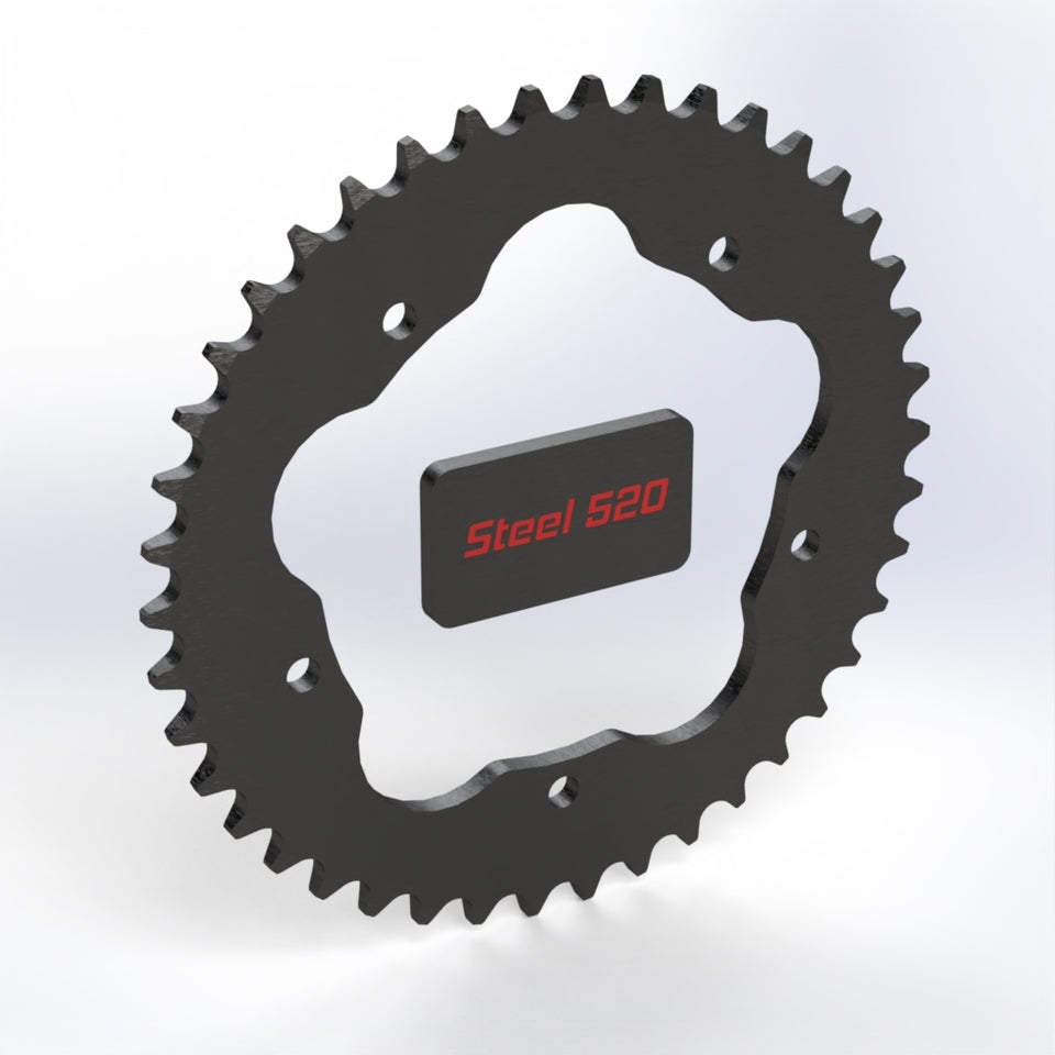 KBIKE Steel sprocket 520 5 holes carrier 4565 C45T