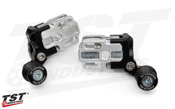 TST Spooled Captive Chain Adjusters for Kawasaki Z125 PRO 2017+