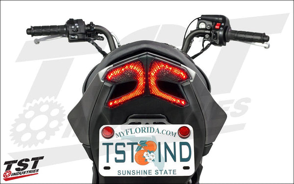 TST LED Integrated Tail Light for Kawasaki Z125 PRO 2017+