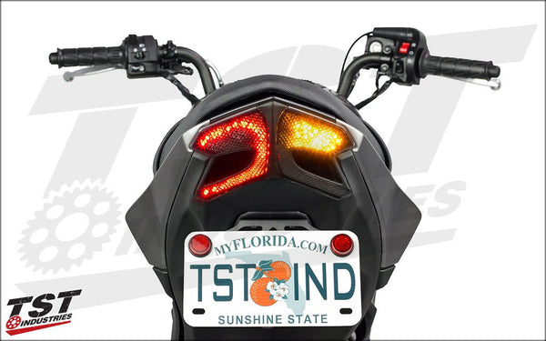 TST LED Integrated Tail Light for Kawasaki Z125 PRO 2017+