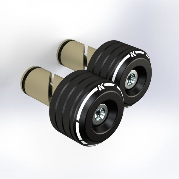 KBIKE Set handlebar ends bicolore CONT2CKIT
