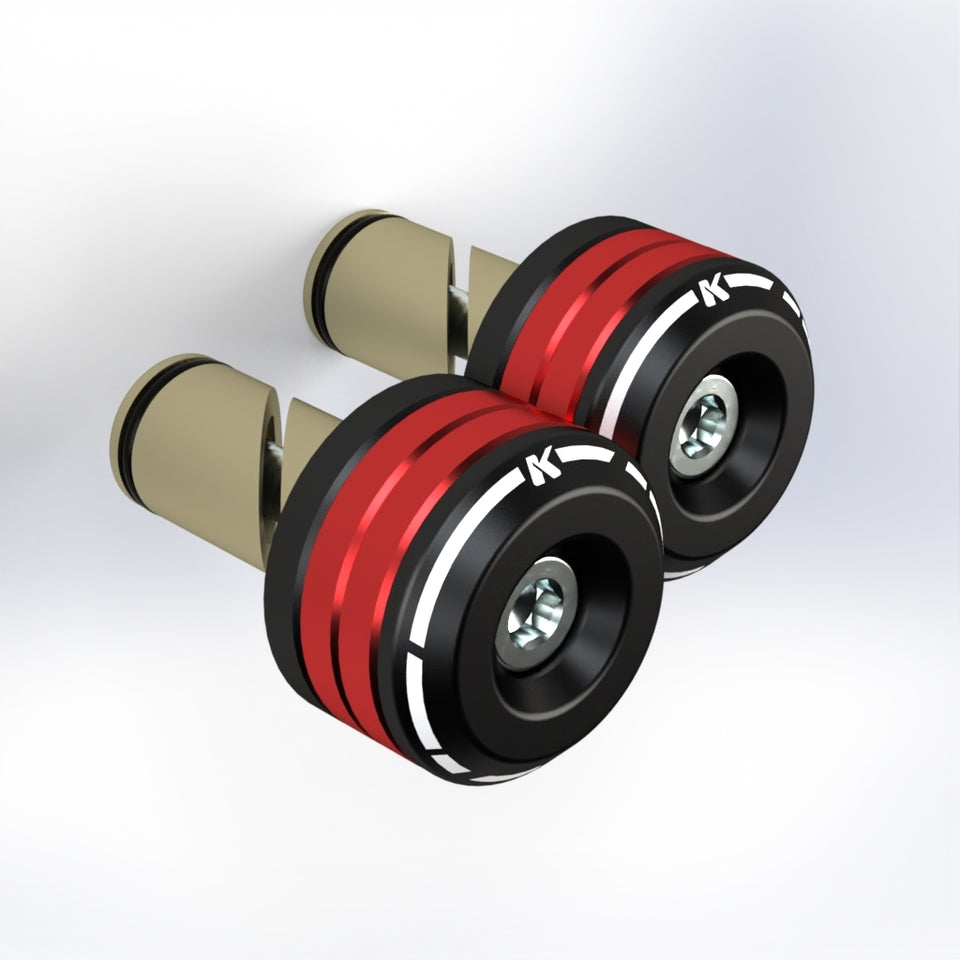 KBIKE Set handlebar ends bicolore CONT2CKIT