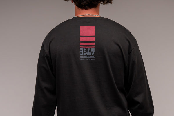 Racing Stripe Long Sleeve Tee Coal