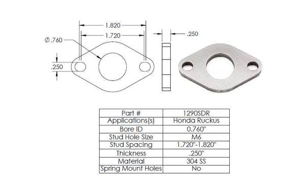 SS FLANGE FOR 19600-401D (19600SDR)