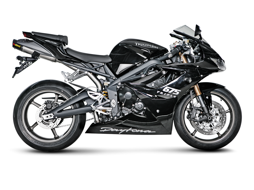 AKRAPOVIC Triumph Daytona 675 / Daytona 675R 2006-2008, 2009-2012, 2011-2012 Slip-On Line (Titanium) 06-08 S-T675SO3-HACT