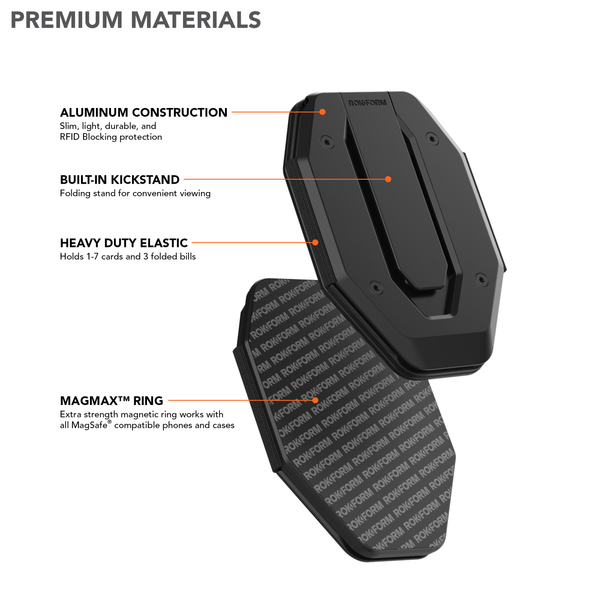 ROKFORM FUZION Magnetic MAGMAX™ Phone Wallet with Stand