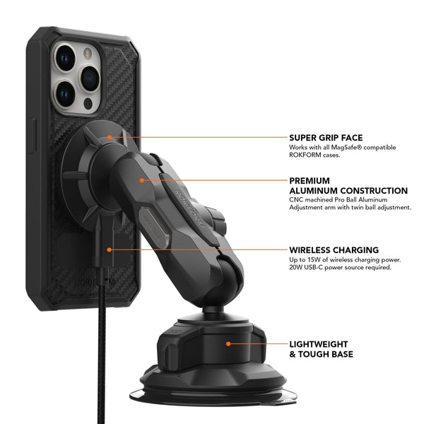 ROKFORM Magnetic Windshield Car Charger