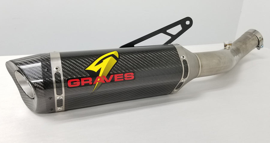 Graves Motorsports Aprilia Tuono Cat Eliminator Carbon Exhaust