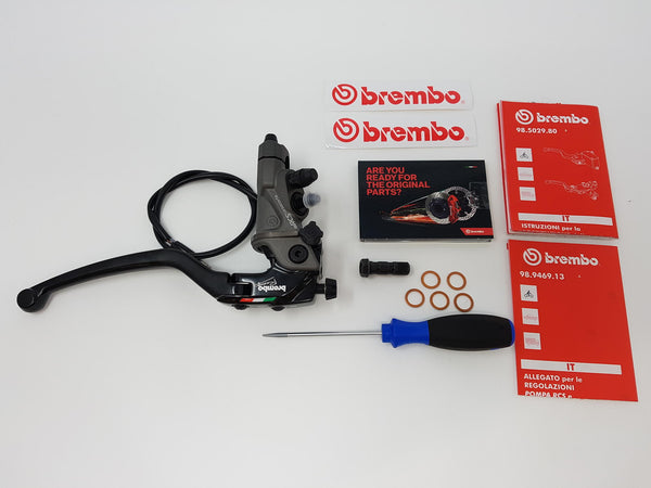 CNC RACING | RADIAL BRAKE MASTER CYLINDER BREMBO 19RCS CORSA CORTA FOLD-UP LEVER 18-20 RATIO