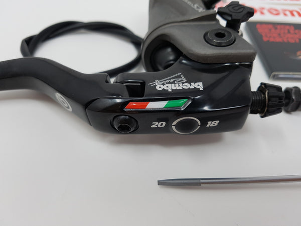 CNC RACING | RADIAL BRAKE MASTER CYLINDER BREMBO 19RCS CORSA CORTA FOLD-UP LEVER 18-20 RATIO