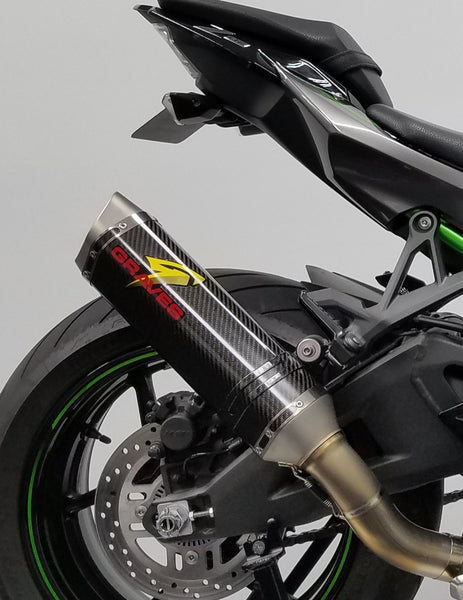Graves Motorsports Kawasaki ZH2 Cat Eliminator Exhaust System