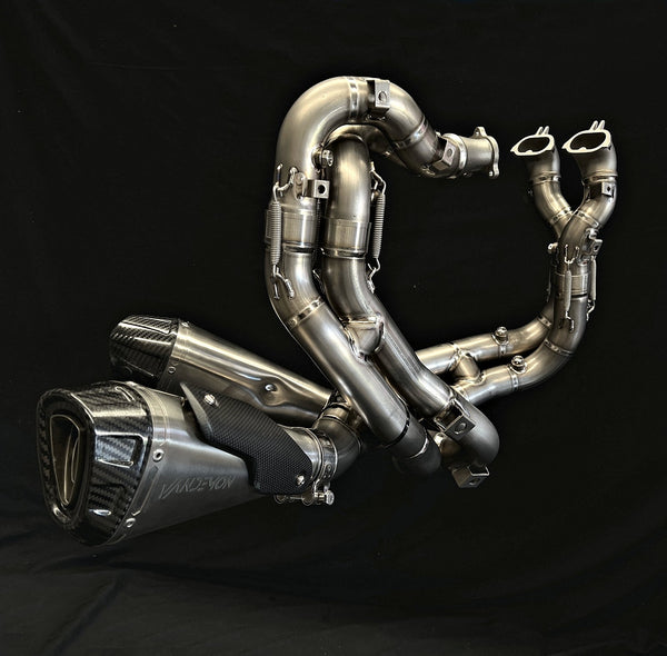 Ducati V4/ V4S / V4R Panigale & Streetfighter Vandemon Full Titanium Exhaust system 2023-2024