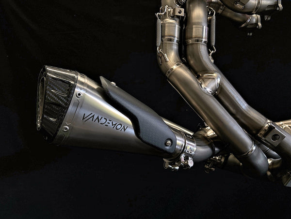 Ducati V4/ V4S / V4R Panigale & Streetfighter Vandemon Full Titanium Exhaust system 2023-2024