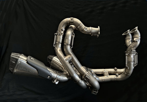 Ducati V4/ V4S / V4R Panigale & Streetfighter Vandemon Full Titanium Exhaust system 2023-2024