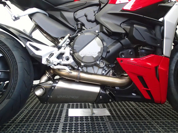Ducati V2 Panigale & Streetfighter Titanium Belly Slip-On 2020-2024