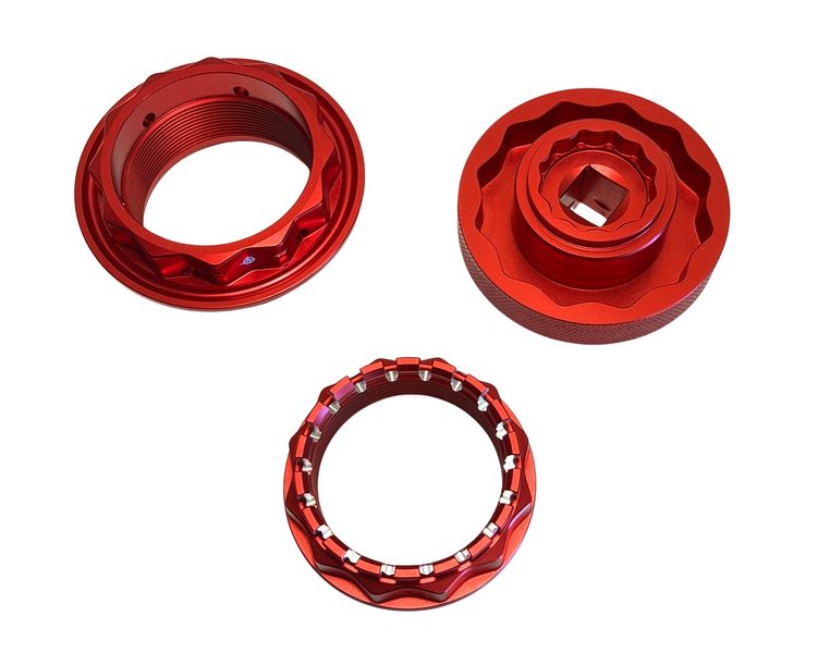 rear wheel nut kit &amp;quot;big bundle&amp;quot; for MV Agusta F4 F3 Brutale red