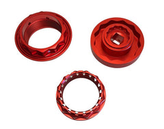 CARBONWORLD Rear Wheel Nut Kit "Big Bundle" for MV Agusta F4 F3 Brutale Red