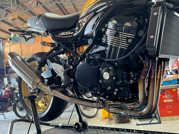 Kawasaki Z900RS Cafe Racer Vandemon Full Titanium Exhaust System 2018-25