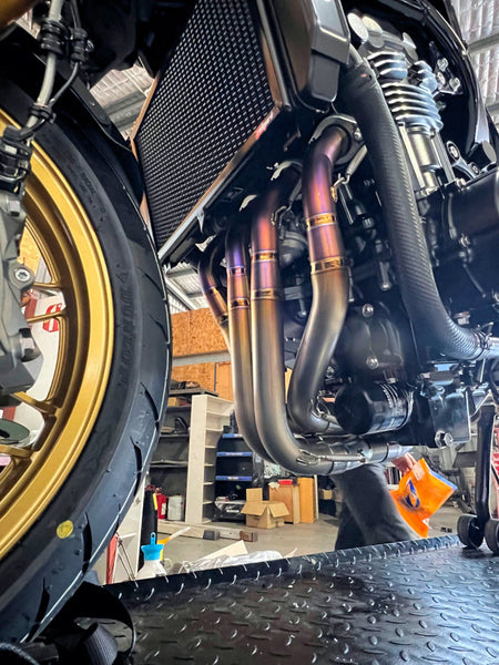 Kawasaki Z900RS Cafe Racer Vandemon Full Titanium Exhaust System 2018-25