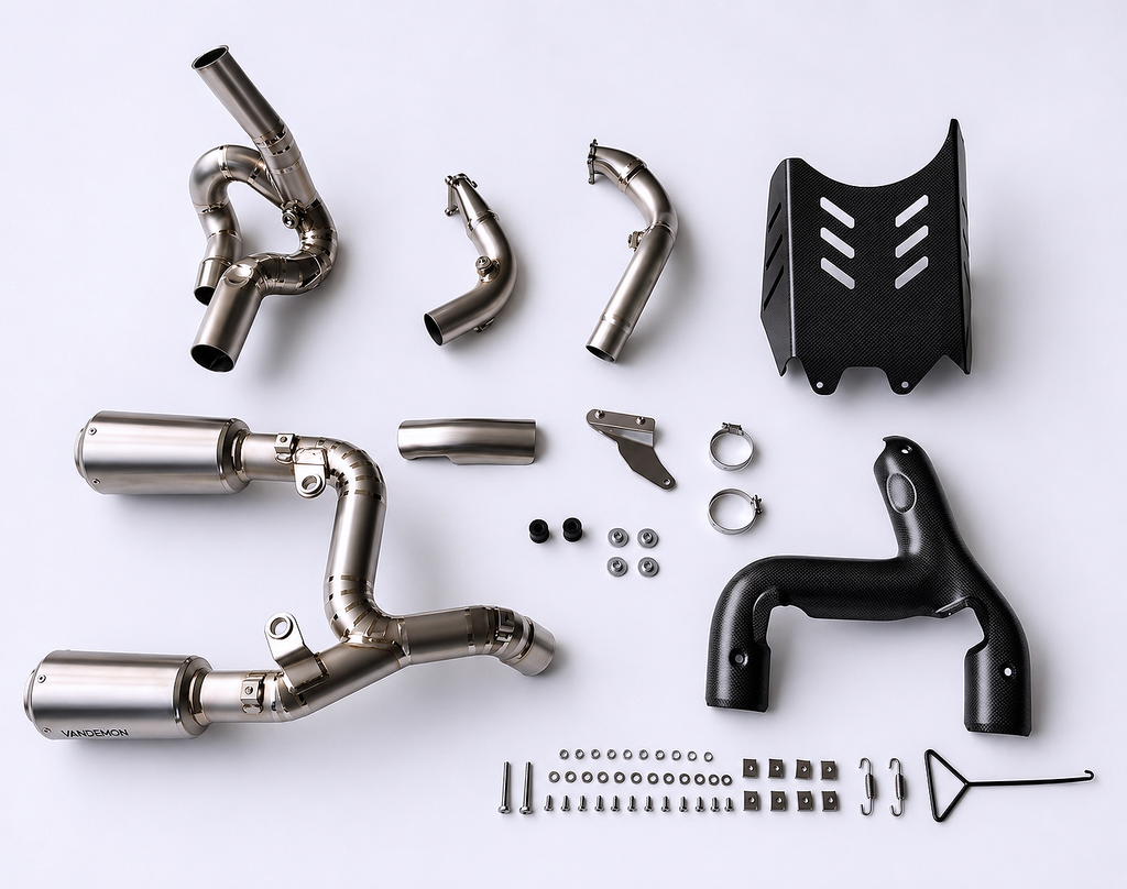 Ducati Panigale/ Streetfighter V2 and V2S 890 Titanium High Mount Full Exhaust 2025-2026