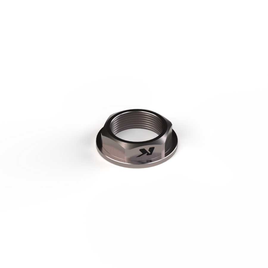 KBIKE Rear wheel nut M25x1.25 in Titanium KB.DAD.T.38X10.G