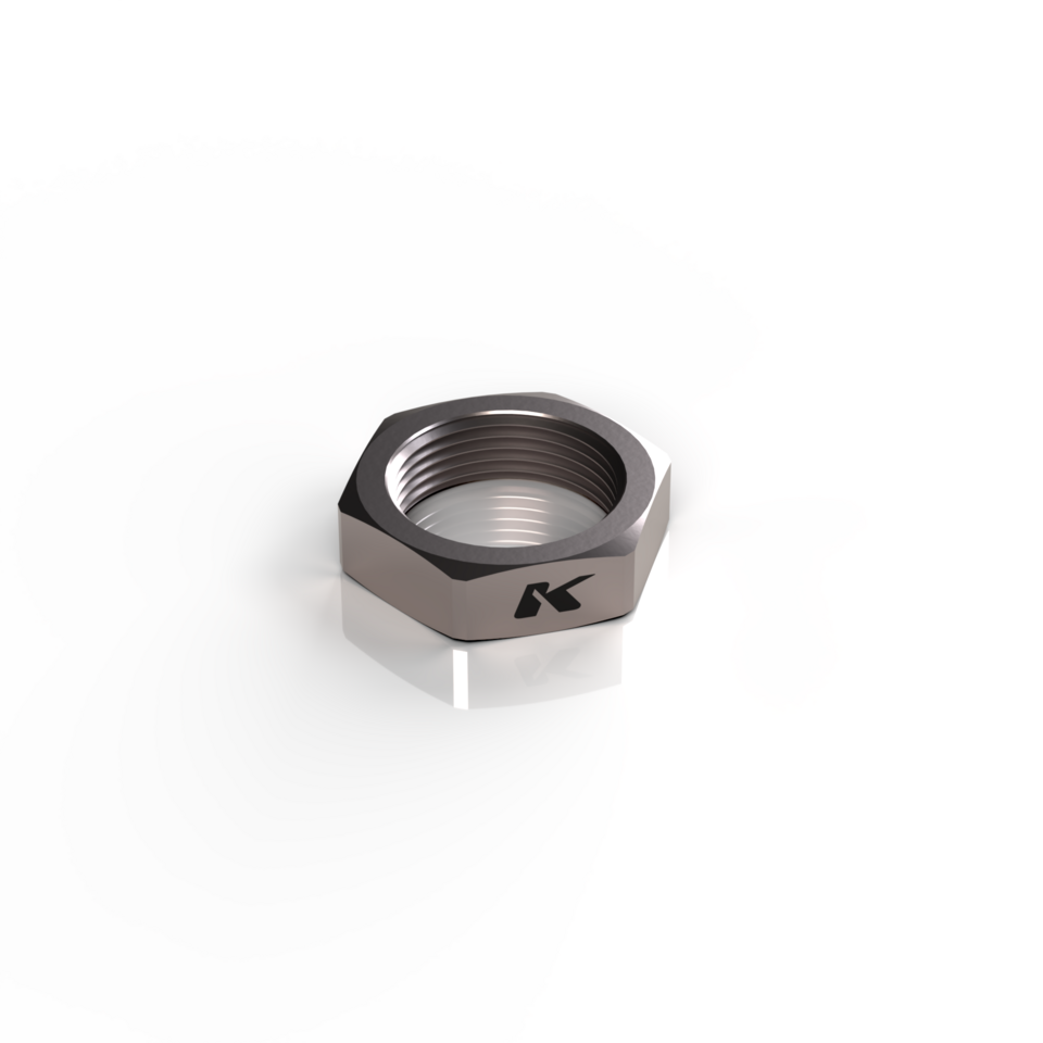 KBIKE Pinion nut M25x1.5 in Titanium KB.DAD.T.32X9.G