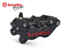 BREMBO 20475657 P4-40RR Left Front Axial CNC Brake Caliper — Black