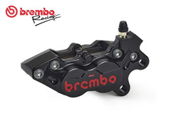 BREMBO 20475667 P4-40RR Right Front Axial CNC Brake Caliper — Black
