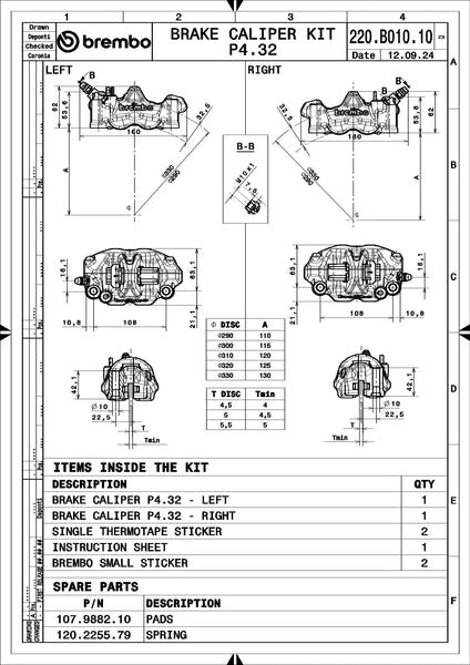BREMBO 220B01010 official product image