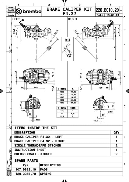 BREMBO 220B01020 official product image