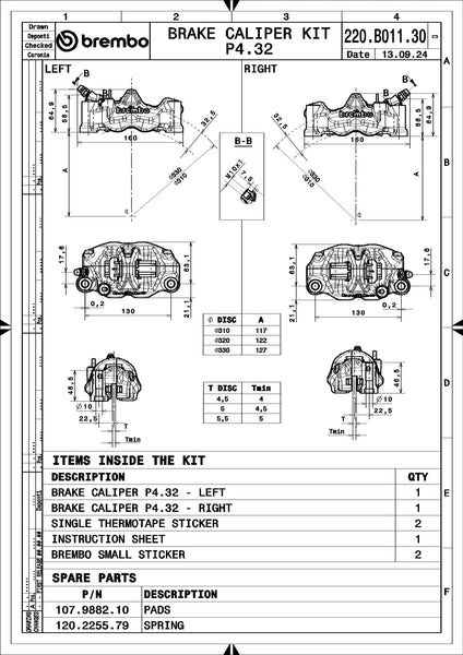 BREMBO 220B01130 official product image