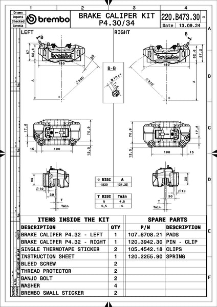 BREMBO 220B47330 official product image