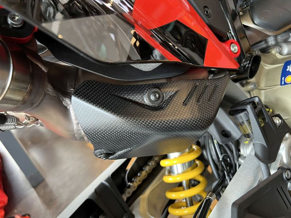small exhaust cover carbon fiber Ducati 698 Mono image 4