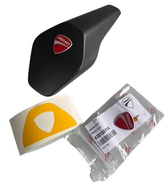 rear seat cover carbon for Panigale V2 / V4, Streetfighter V2 / V4 Ducati Logo