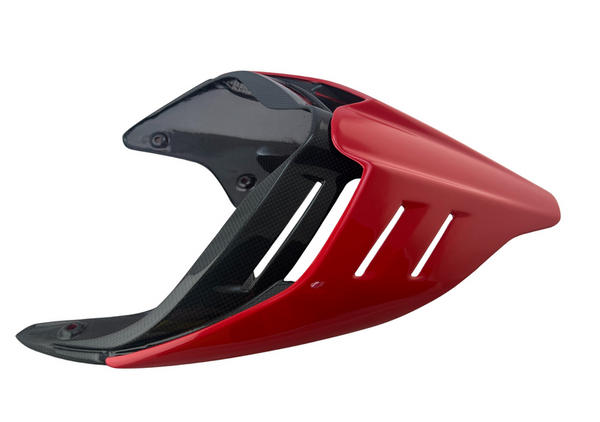 seat cover carbon corse design red Ducati Panigale V4 V2, Streetfighter V4 V2
