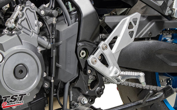 TST Adjustable Rearset Riser Brackets for Suzuki GSX-8S 2023+ / GSX-8R 2024+