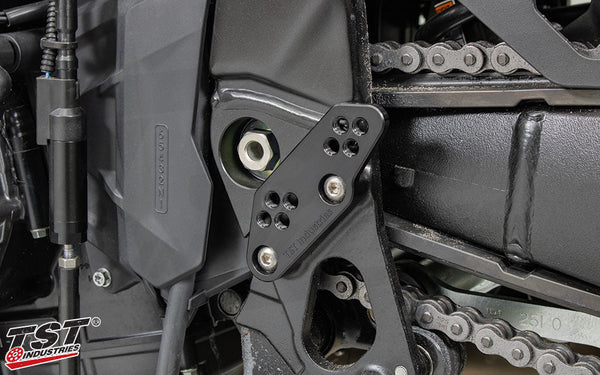 TST Adjustable Rearset Riser Brackets for Suzuki GSX-8S 2023+ / GSX-8R 2024+