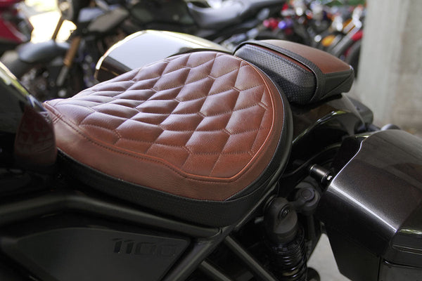 Honda | Rebel 1100 22-24, Rebel 1100T 25-26 | Hex-Diamond | Passenger Seat Cover