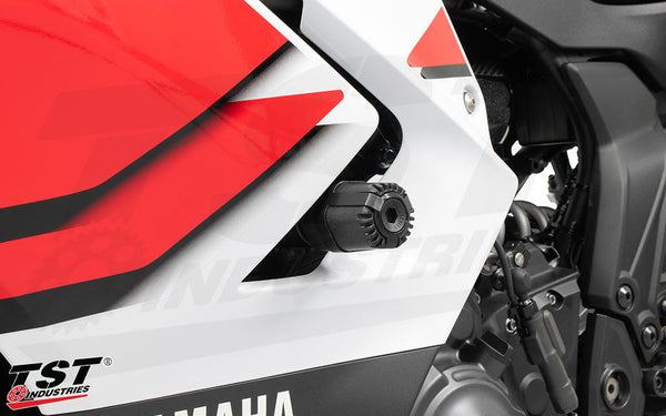 TST Shock Absorbing Frame Sliders for Yamaha YZF-R7 2026+