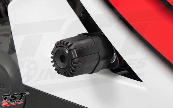 TST Shock Absorbing Frame Sliders for Yamaha YZF-R7 2026+