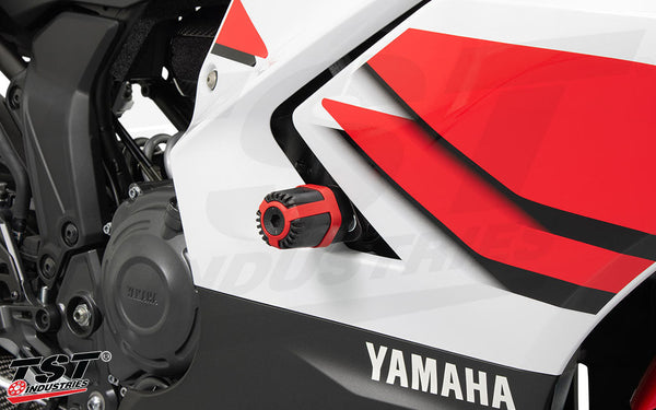 TST Shock Absorbing Frame Sliders for Yamaha YZF-R7 2026+
