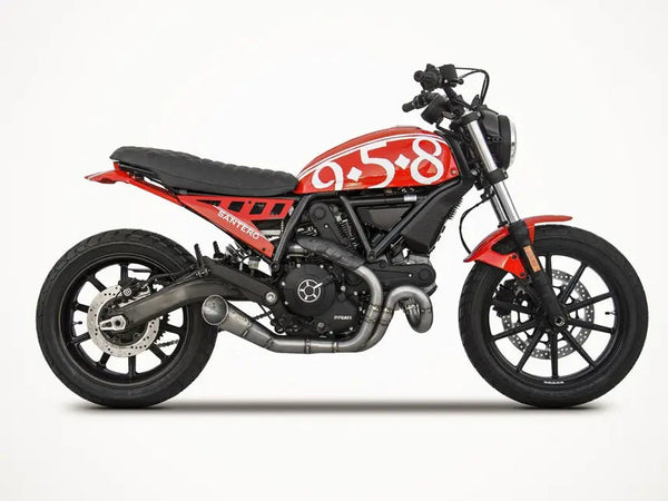 ZARD Exhaust Lite Slim Seat Striped Stitching Ducati Scrambler 800 2015-2022 image 3