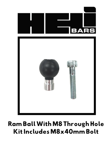 HeliBars Ram Mount Kit M8 Through Hole Style