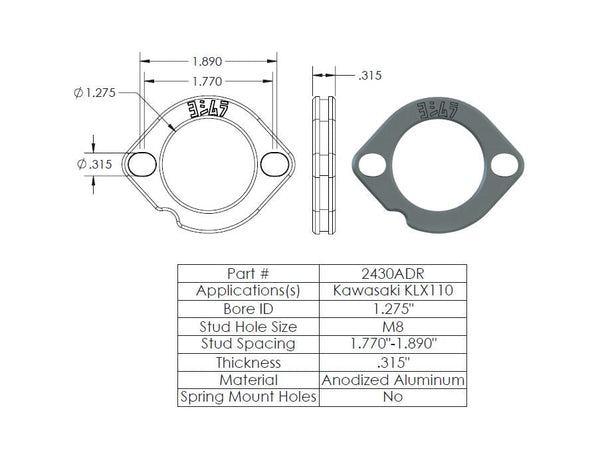 SS FLANGE FOR 19600-401D (19600SDR)